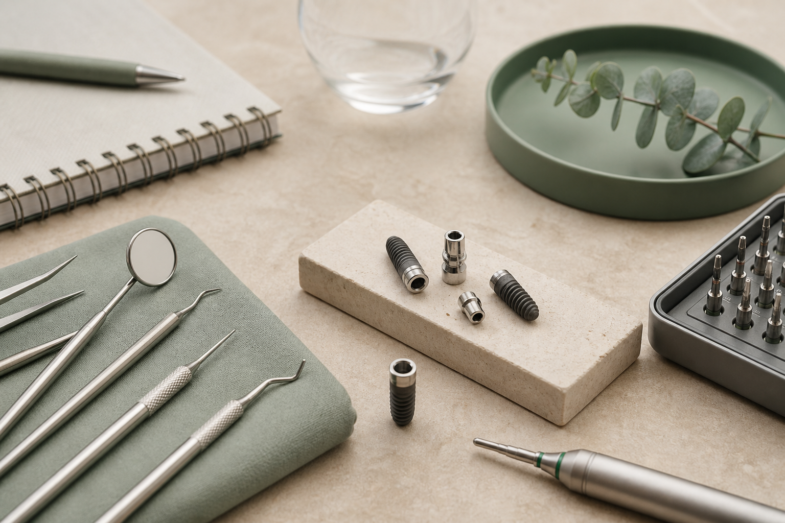 Immediate dental implant workshop materials
